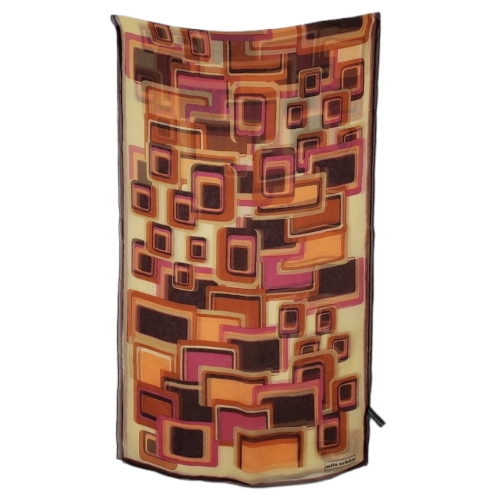 Vintage Mila Schön 70's Silk Scarf